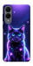 Чохол Galaxy purple cat для Galaxy S25 Edge