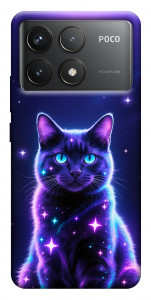 Чохол Galaxy purple cat для Xiaomi Poco F6 Pro