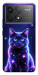 Чехол Galaxy purple cat для Xiaomi Poco F6 Pro