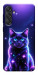 Чехол Galaxy purple cat для Galaxy M55