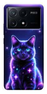 Чохол Galaxy purple cat для Xiaomi Poco X6 Pro