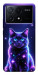 Чехол Galaxy purple cat для Xiaomi Poco X6 Pro