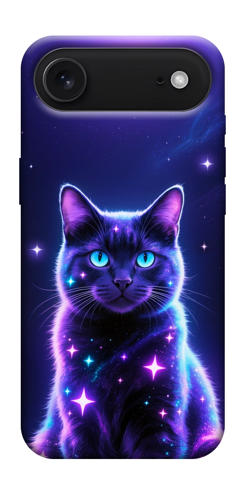 Чехол Galaxy purple cat для iPhone 17 Air