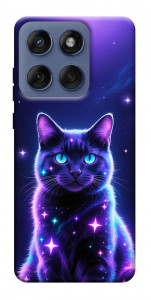 Чохол Galaxy purple cat для Motorola Edge 60 Fusion