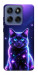 Чохол Galaxy purple cat для Motorola Edge 60 Fusion