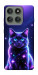 Чехол Galaxy purple cat для Motorola Edge 60 Pro