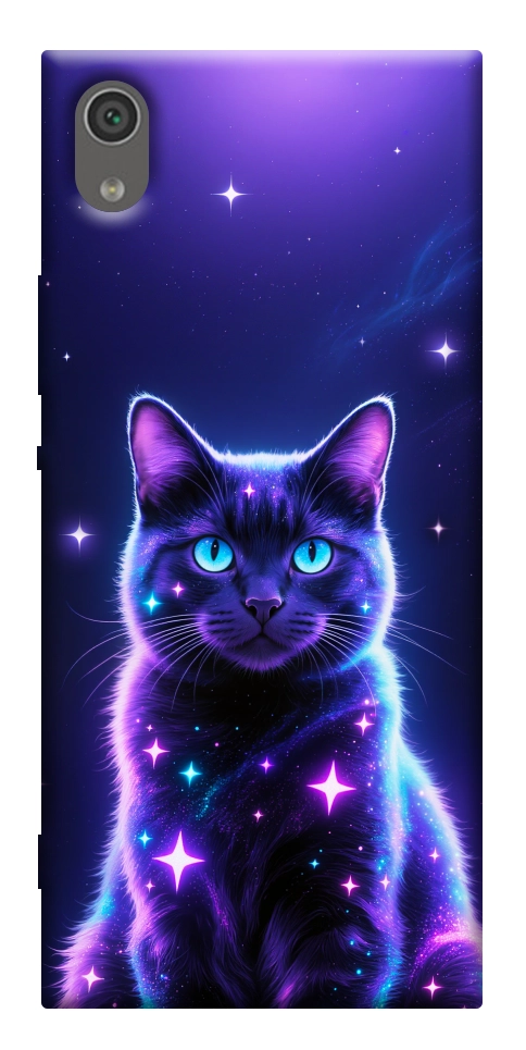 Чехол Galaxy purple cat для Sony Xperia XA1