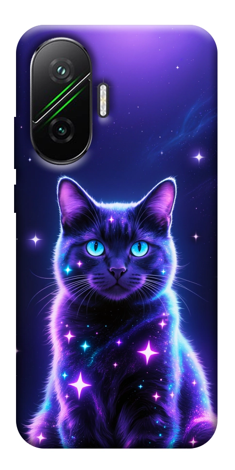 Чохол Galaxy purple cat для Xiaomi Poco F7