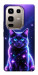 Чехол Galaxy purple cat для Infinix Note 50 Pro 4G