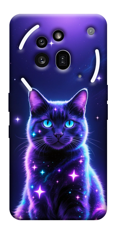 Чехол Galaxy purple cat для Nothing Phone (3a) Pro