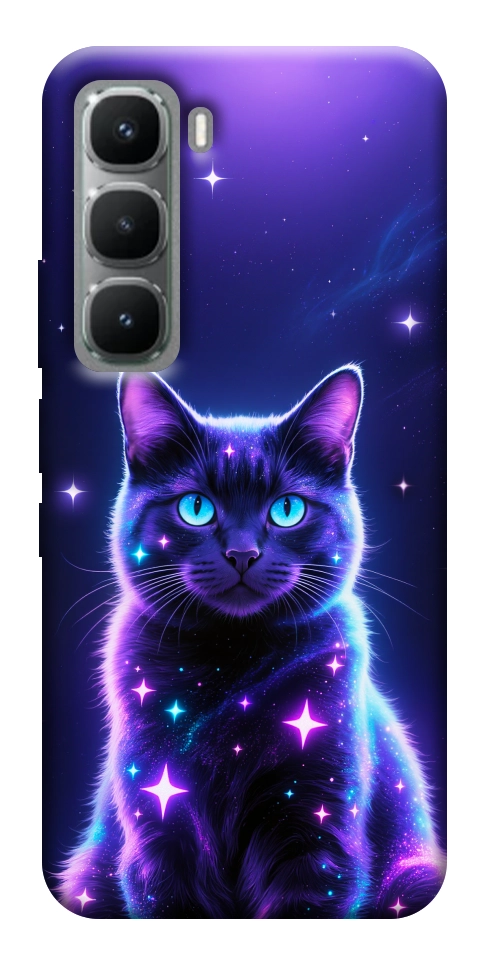 Чехол Galaxy purple cat для Infinix Hot 60