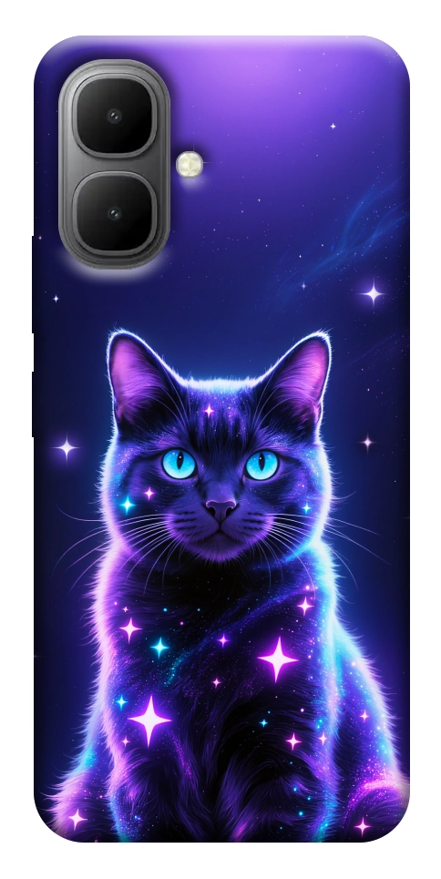 Чехол Galaxy purple cat для Infinix Smart 10