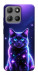 Чехол Galaxy purple cat для Motorola Moto G15 Power