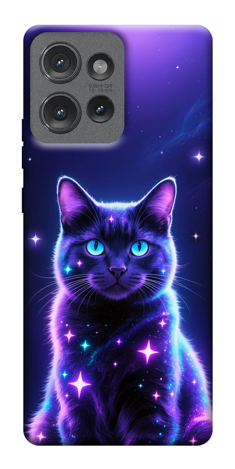 Чехол Galaxy purple cat для Motorola Edge 50