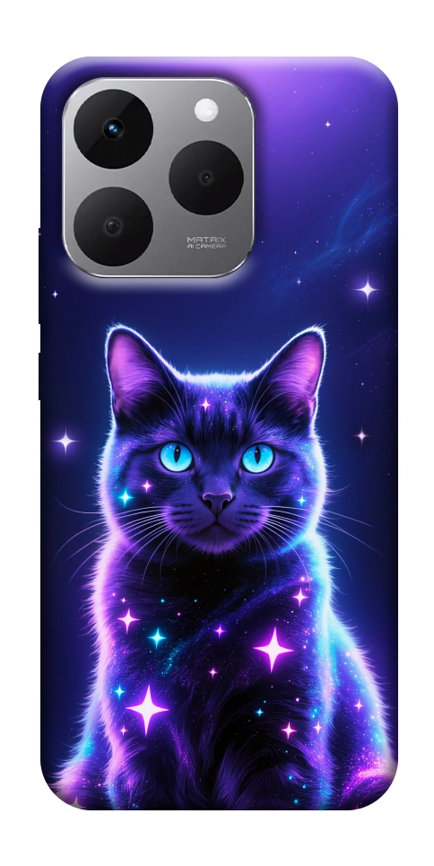 Чехол Galaxy purple cat для Realme 15T