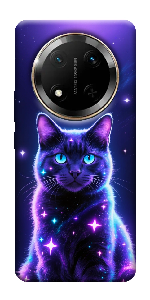Чехол Galaxy purple cat для Huawei Honor X9c