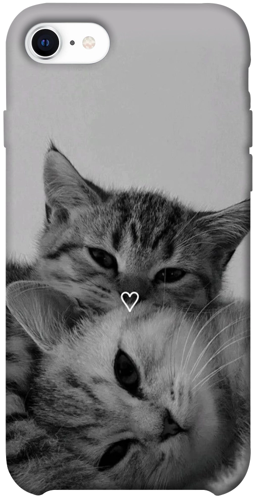 Чехол Grey cats для iPhone SE (2020)