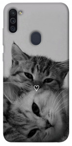 Чохол Grey cats для Galaxy M11 (2020)