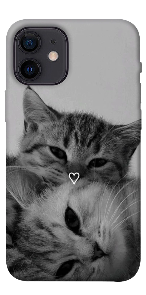 Чохол Grey cats для iPhone 12 mini