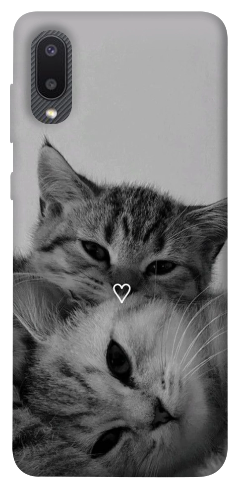 Чохол Grey cats для Galaxy A02