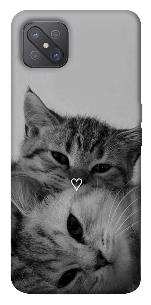 Чохол Grey cats для Oppo A92s