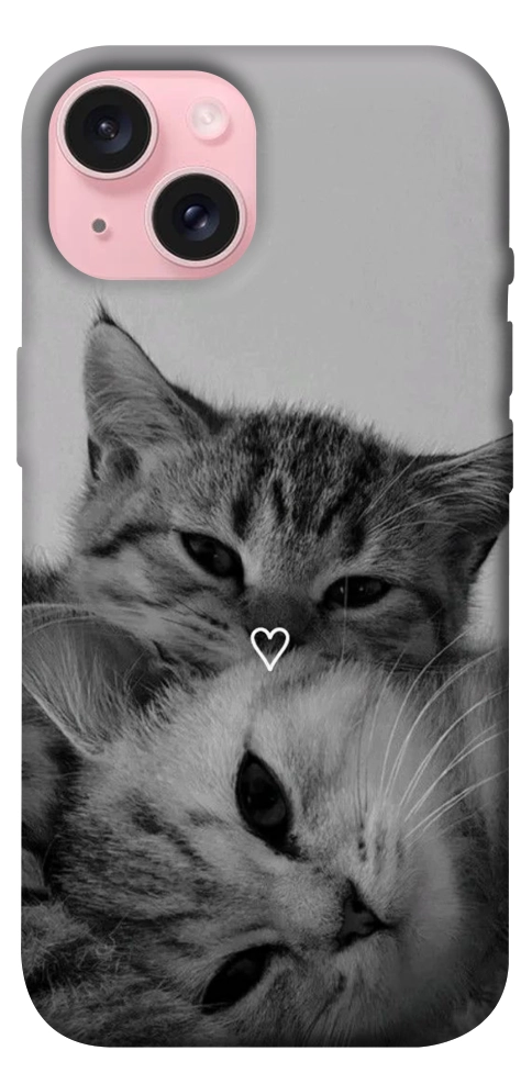Чехол Grey cats для iPhone 15