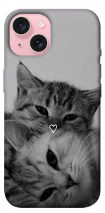Чехол Grey cats для iPhone 15