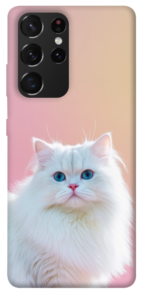 Чехол Pastel kitty для Galaxy S21 Ultra