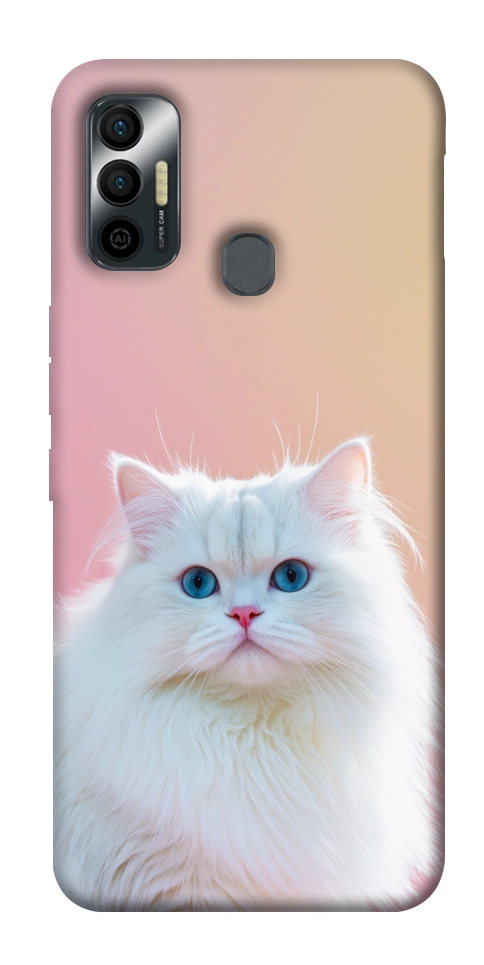 Чехол Pastel kitty для TECNO Spark 7