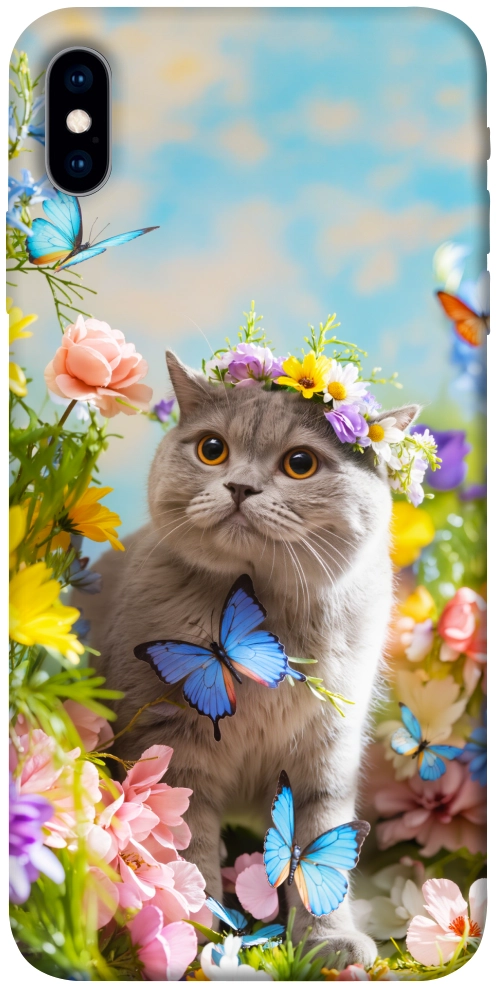 Чохол Spring cat для iPhone X