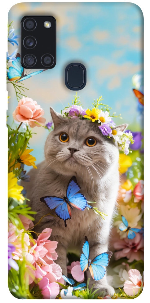 Чохол Spring cat для Galaxy A21s (2020)