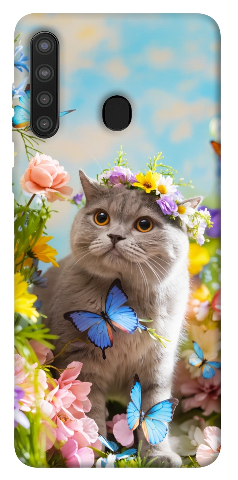 Чохол Spring cat для Galaxy A21