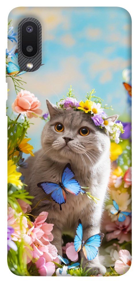 Чохол Spring cat для Galaxy A02
