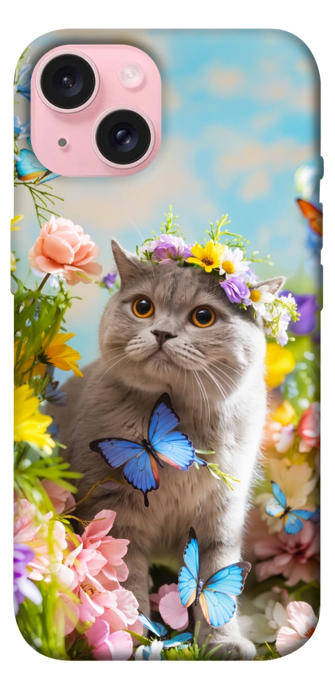 Чохол Spring cat для iPhone 15