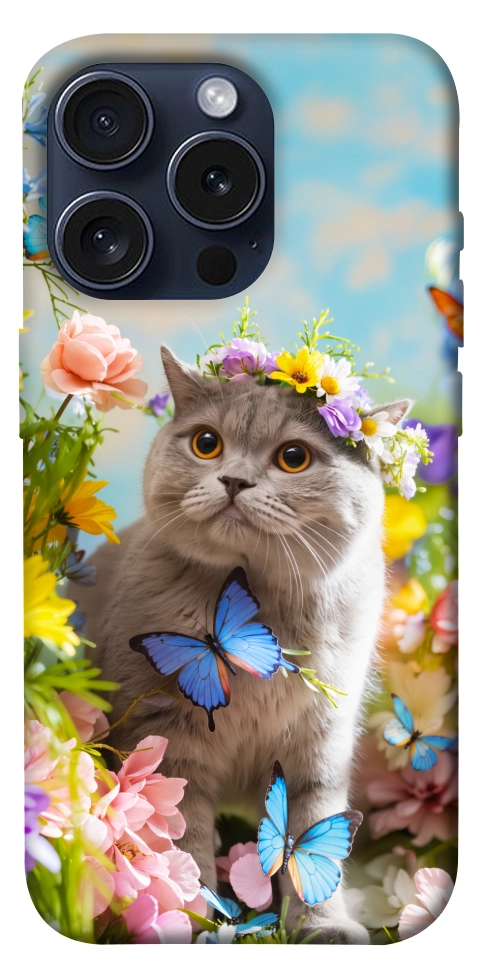 Чохол Spring cat для iPhone 15 Pro