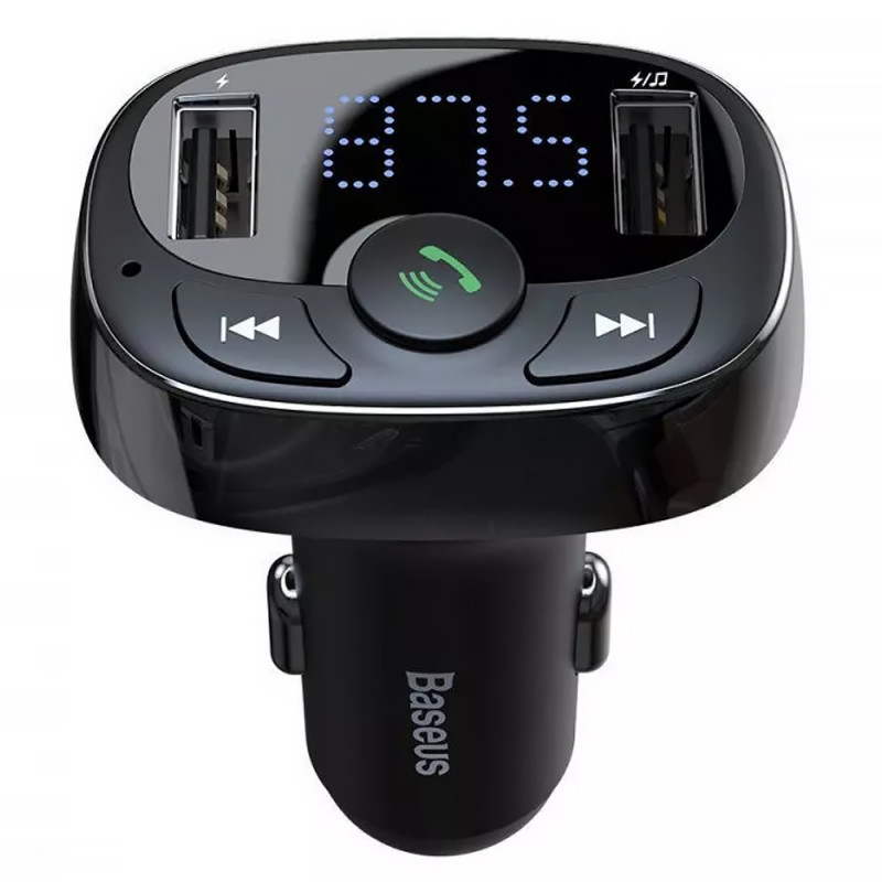 Фото АЗП FM модулятор Baseus S-09A 10W (2USB-A) (CCMT) (Black) на vchehle.ua