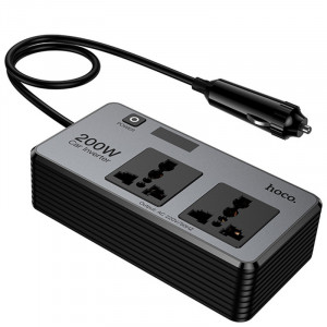 АЗУ инвертор Hoco Z66 New PD66W+QC3.0 (2USB-A/1C/2xSocket) (0.5m)