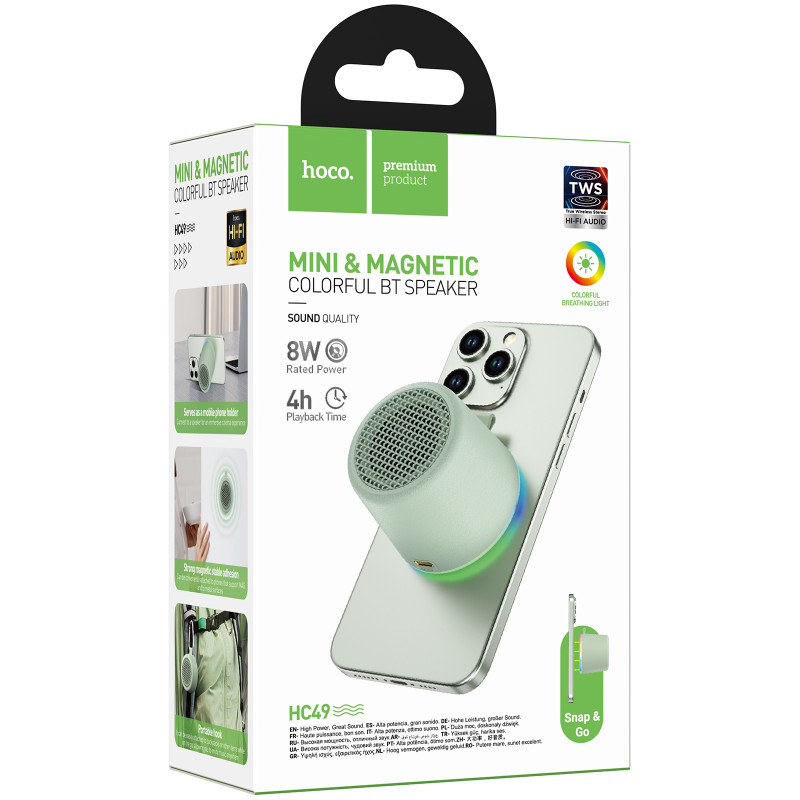 Фото Bluetooth Колонка Hoco HC49 Shine (Green) в маназині vchehle.ua