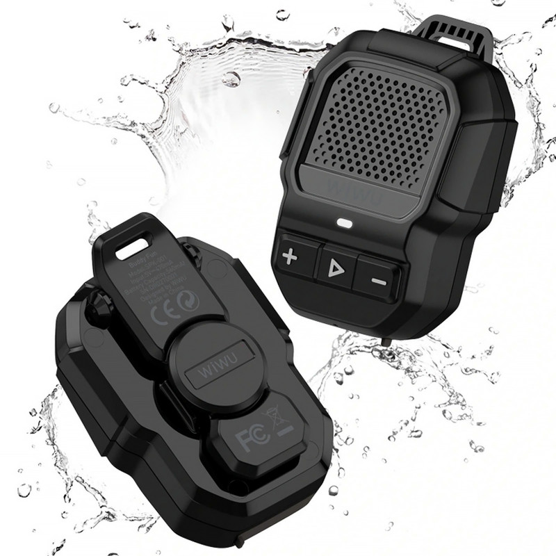 Купити Bluetooth Колонка WiWU SPK-001 Buddy Fun with Magnetic Clip (Black) на vchehle.ua