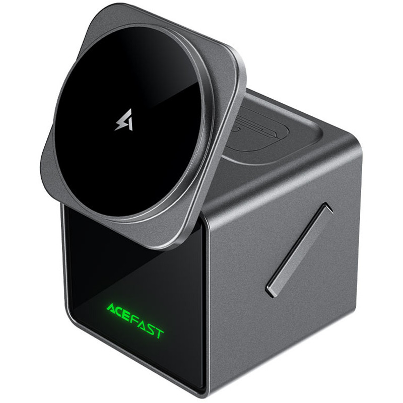 Фото БЗУ Acefast E34 desktop 3in1 15W (Gray) в магазине vchehle.ua
