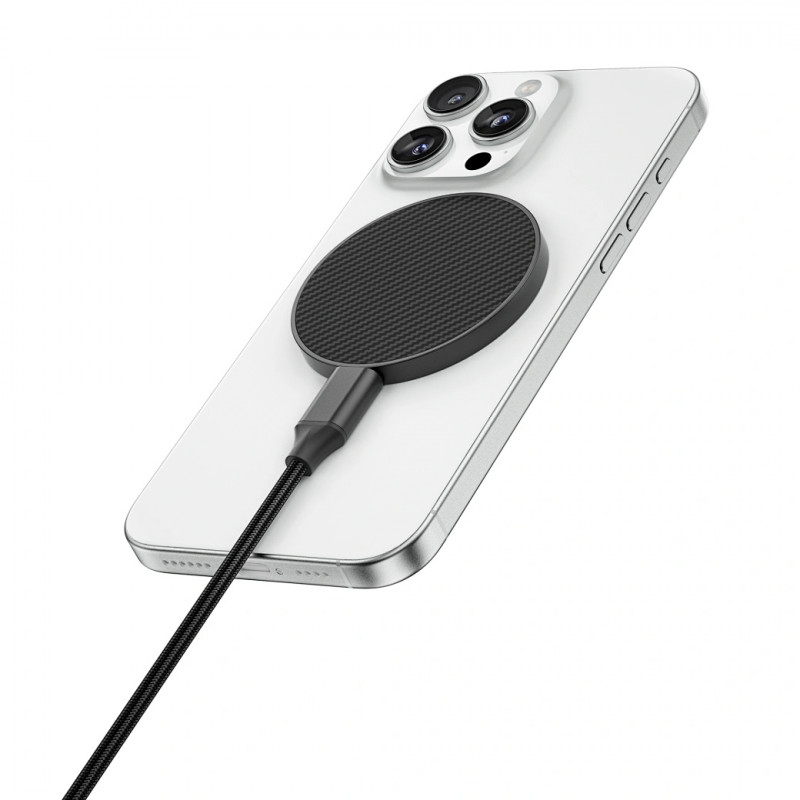 Фото БЗУ WIWU Wi-W034 Aramid Wireless Charger (Black) в магазине vchehle.ua
