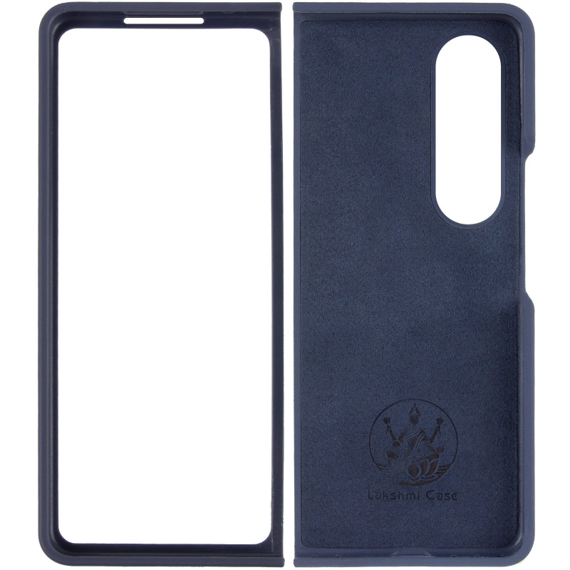 Фото Чохол Foldables Silicone Cover Lakshmi (AAA) на Samsung Galaxy Z Fold4 (Темно-синій / Midnight blue) в маназині vchehle.ua