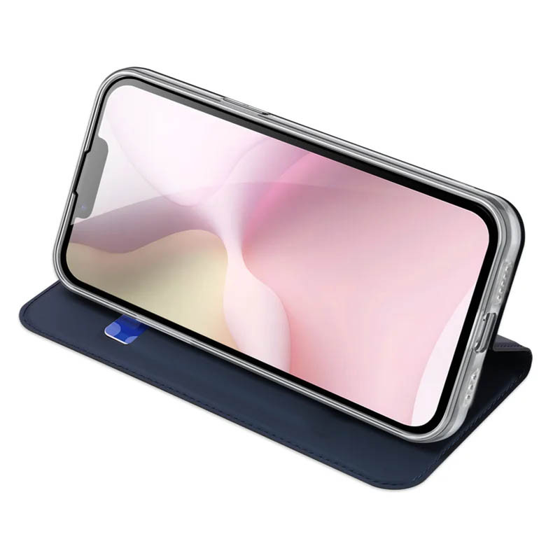 Купить Чехол-книжка Dux Ducis с карманом для визиток для Apple iPhone 16e / 17e (6.1") (Синий) на vchehle.ua