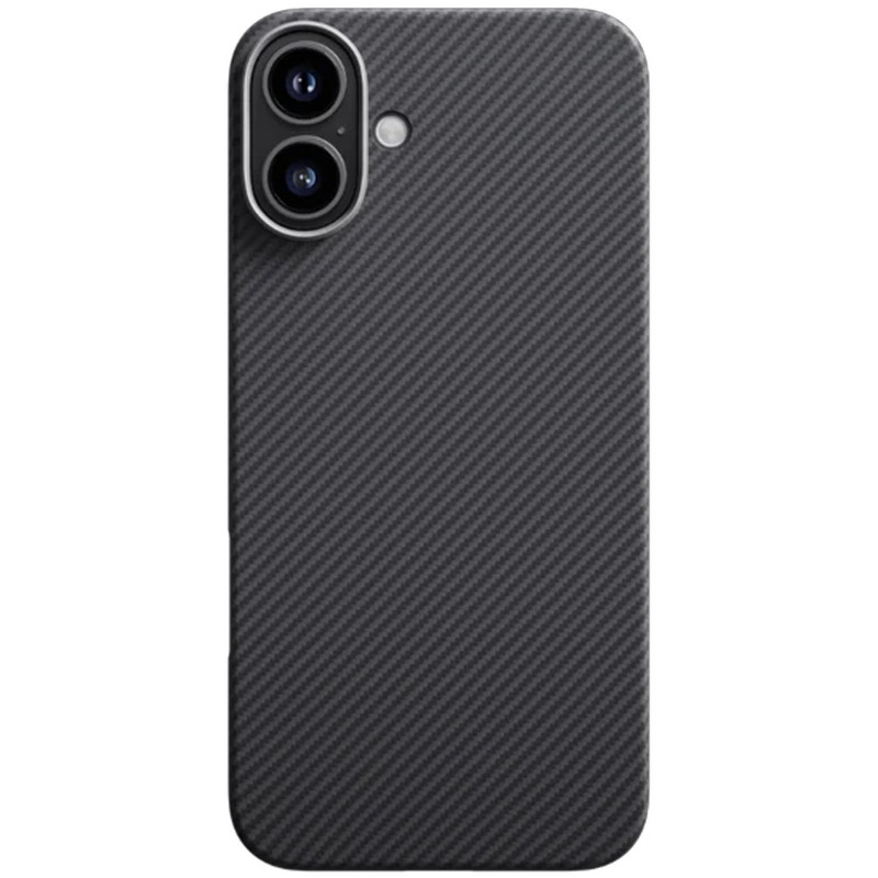 Фото Чехол PC Carbon Protection Slim with Magnetic Safe для Apple iPhone 16 (6.1") (Black) на vchehle.ua
