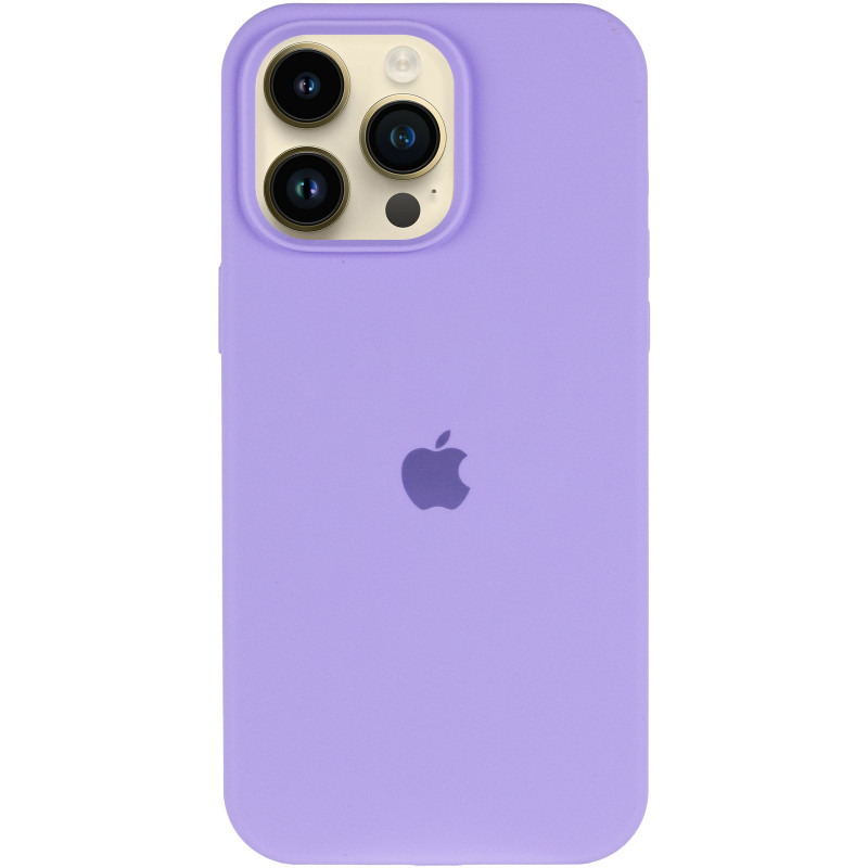 Фото Чехол Silk (AA) Logo with Magnetic Fit для Apple iPhone 12 Pro Max (6.7") (Сиреневый / Dasheen) на vchehle.ua