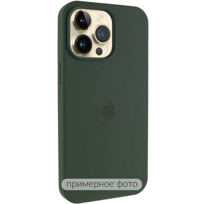 Чехол Silk (AA) Logo with Magnetic Fit для Apple iPhone 16 Pro Max (6.9") (Зеленый / Cyprus Green)