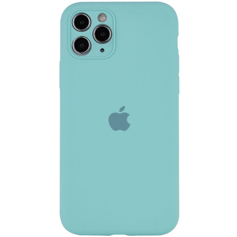Чохол Silk Full Camera Protective (AA) на Apple iPhone 12 Pro Max (6.7") (Бірюзовий / Marine Green)