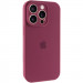 Чехол Silk Full Camera Protective (AA) для Apple iPhone 15 Pro (6.1") (Бордовый / Plum)