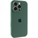 Чохол Silk Full Camera Protective (AA) на Apple iPhone 16 Pro (6.3") (Зелений / Pine green)
