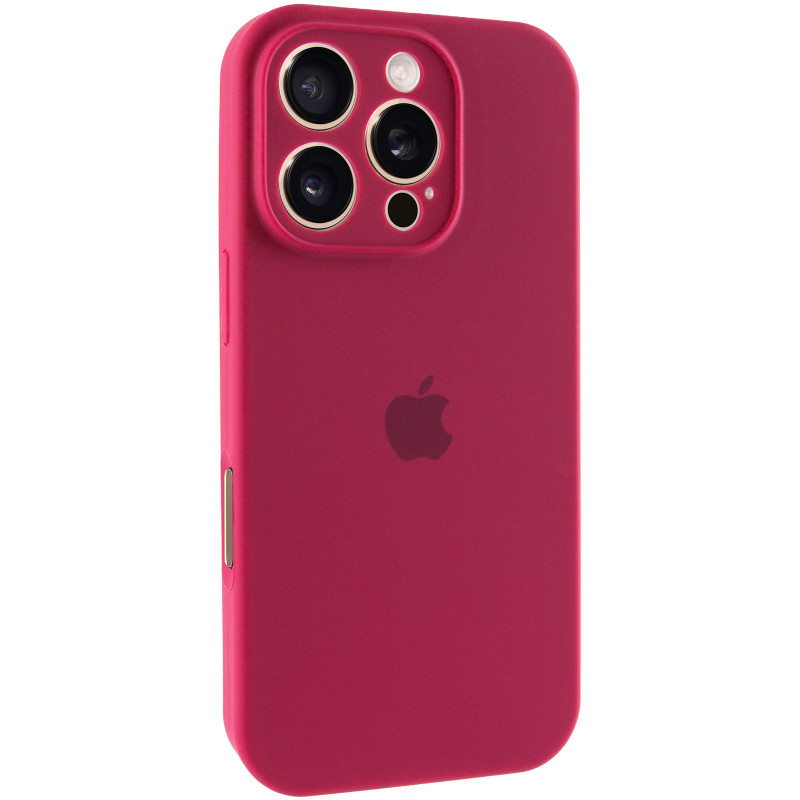 Чохол Silk Full Camera Protective (AA) на Apple iPhone 16 Pro (6.3") (Червоний / Rose Red)